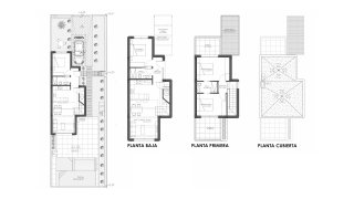 Villa floor plan, 3 bedrooms in MYKONOS Y SANTORINI LA SERENA GOLF No. 4